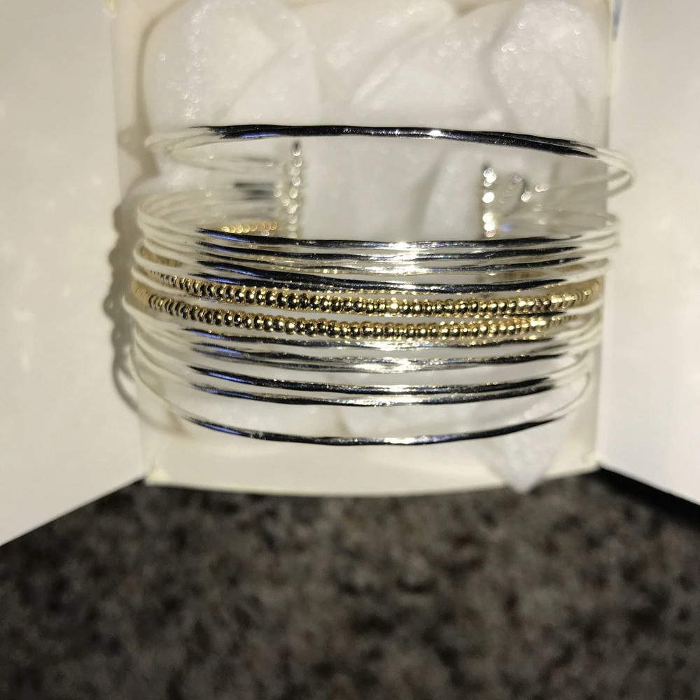 Rhett Silver and Gold Cuff